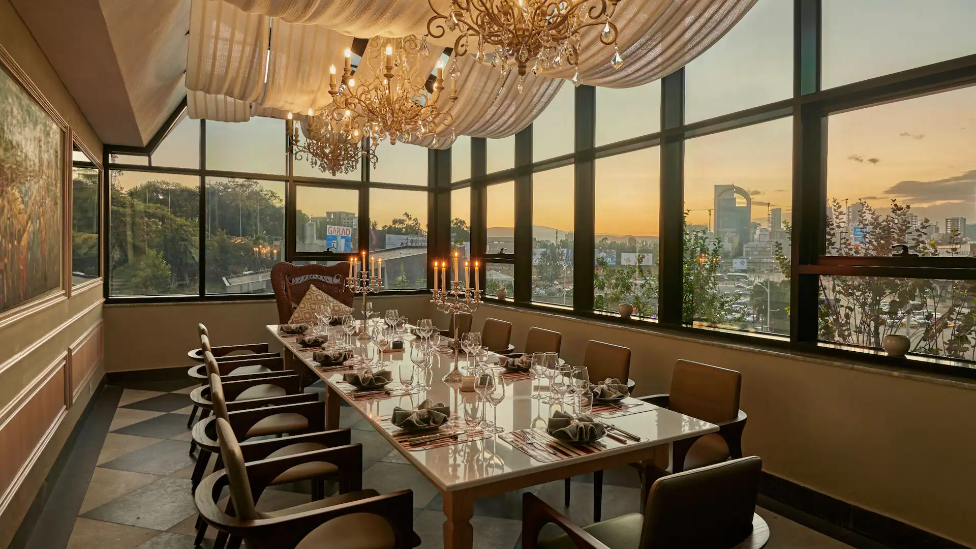 Elegant private dining room