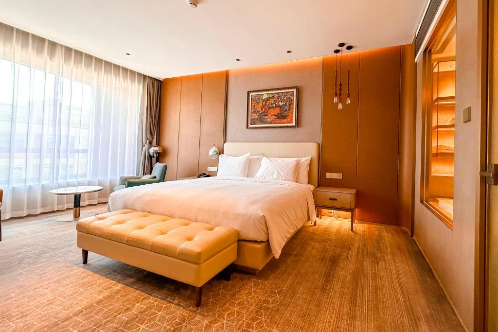 Premium hotel bedroom interior